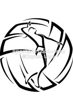 236x354 Sport Volleyball Embroidery Design Volleyball