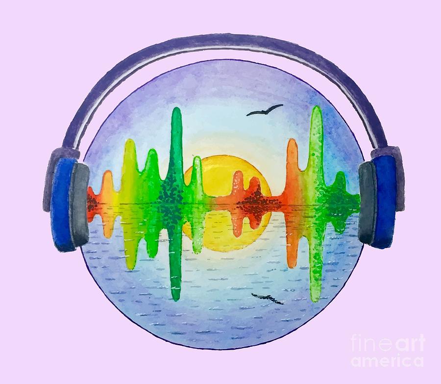 900x783 Music Vibes Drawing