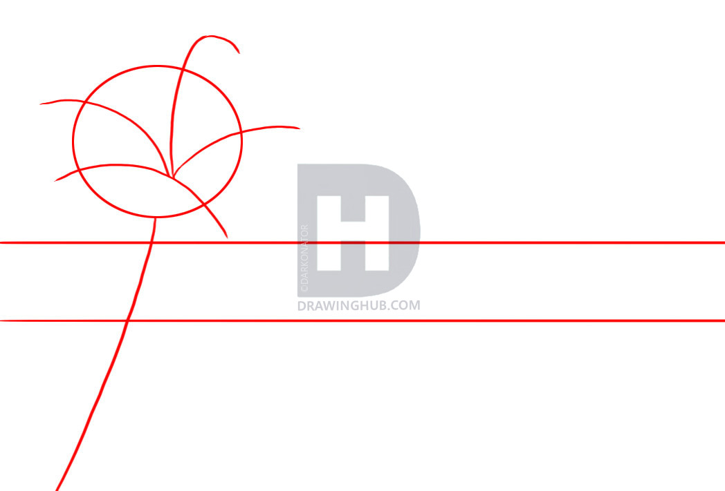 1048x711 How To Draw A Beach Scene, Step