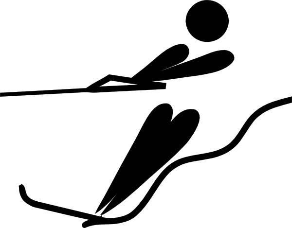 600x469 Olympic Sports Water Skiing Pictogram Clip Art Free Vector In Open