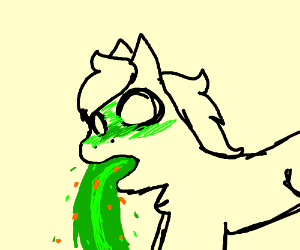 300x250 Cow Vomits On Water Slide