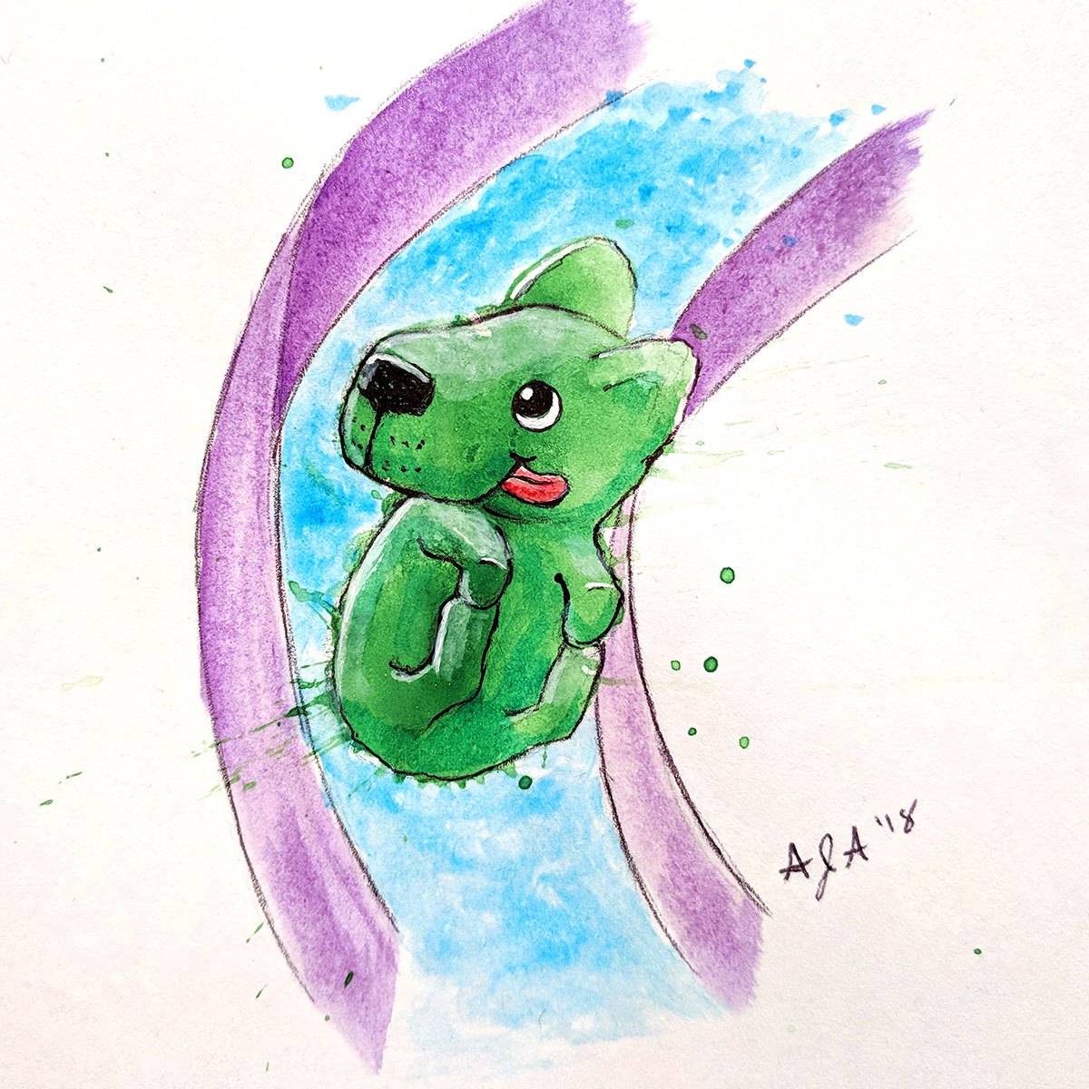 1200x1200 Splatter Critters Puppy Water Slide Tales And Scribbles