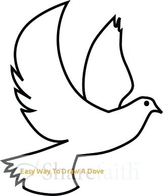 323x388 How To Draw A Dove