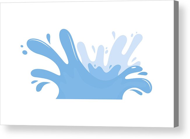 651x477 Vector Illustration Water Splash Acrylic Print