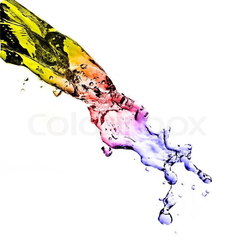 775x800 Colour Splashing Water Stock Image Colourbox