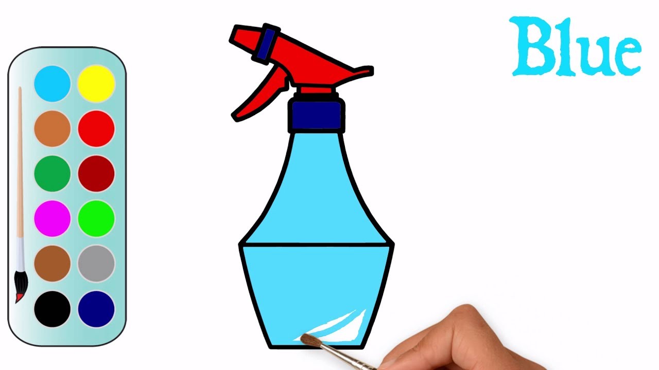 1280x720 Water Spray Drawing Step