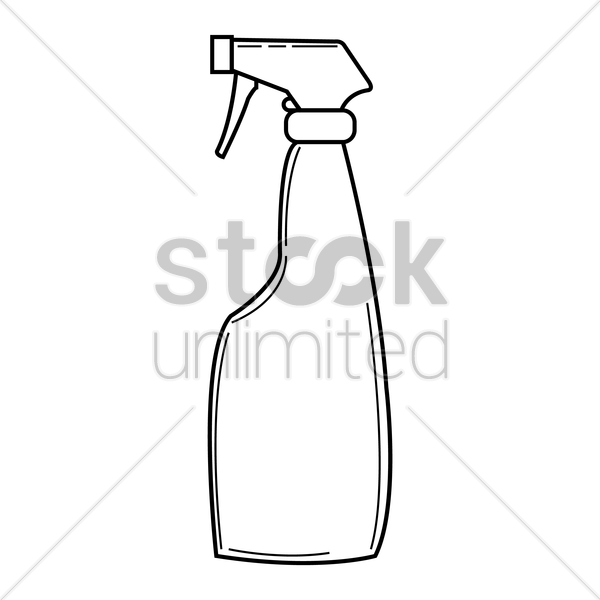 600x600 Water Spray Bottle Vector Image