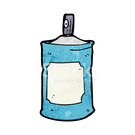 440x440 Cartoon Spray Can Stock Vector