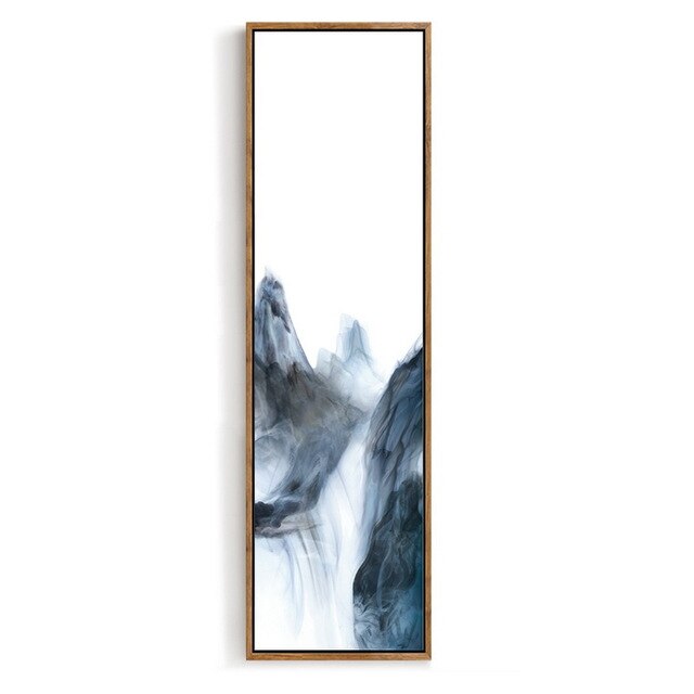 640x640 Original Oil Ink Print Canvas Print Chinese Traditional Mountain