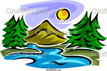 375x247 Water Or Rivers Drawings Stream And Mountains Vector Clip Art