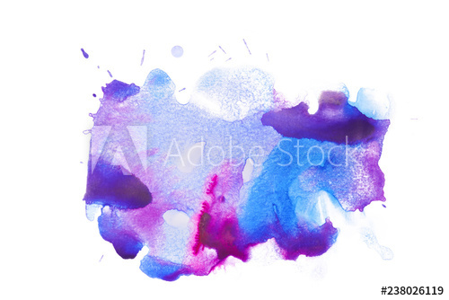 500x334 Blue Purple Watercolor Stain Multicolored Blotches Tides Of Paint