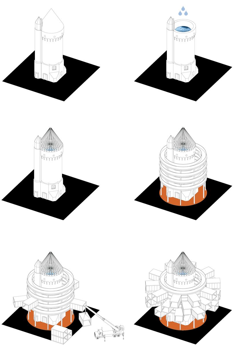 818x1238 adam wiercinski revitalizes water tower in wronki poland d