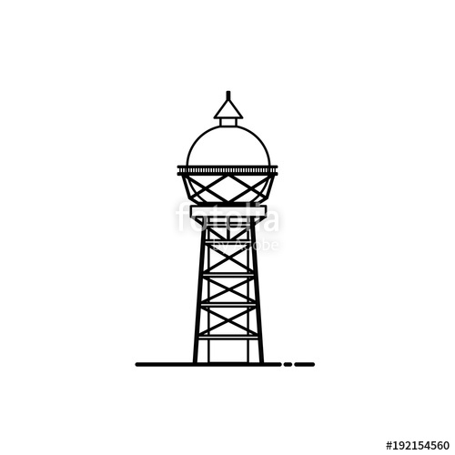 500x500 Water Tower Building Stock Image And Royalty Free Vector