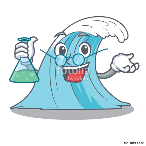 500x500 Professor Waves Of Water Graphic Character Stock Image