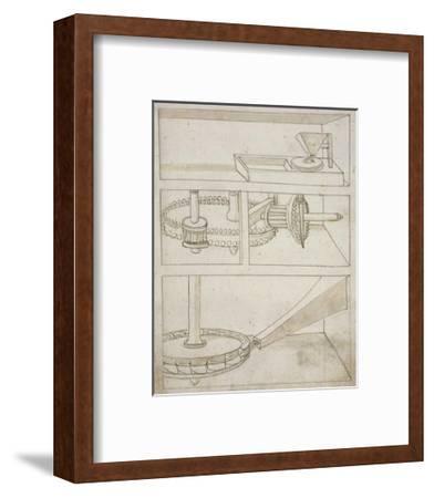 392x450 Mill With Horizontal Water Wheel Art Print