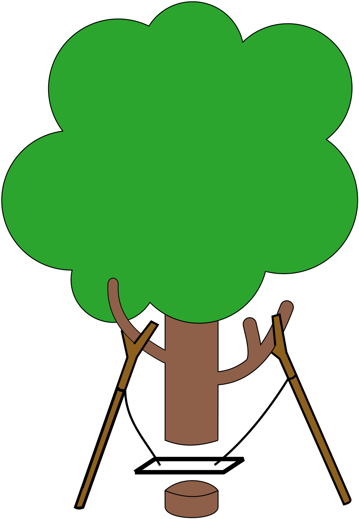 1200x1734 Tree Swing Cartoon