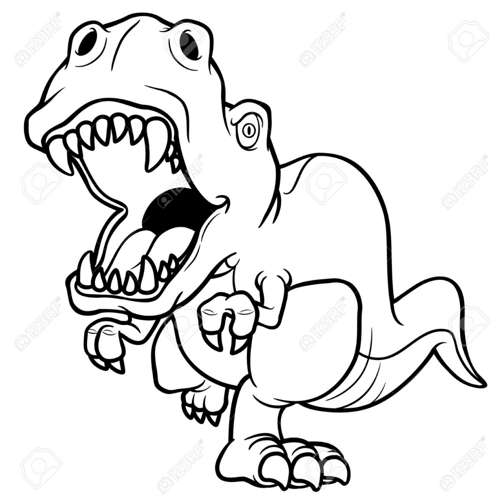 1024x1024 Dinosaur Drawing Cartoon For Free Download