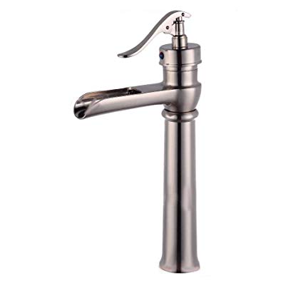 425x425 Drawing Waterfall Basin Faucet European Style All Copper Platform