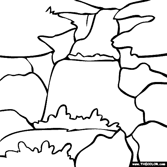 560x560 Waterfall Coloring