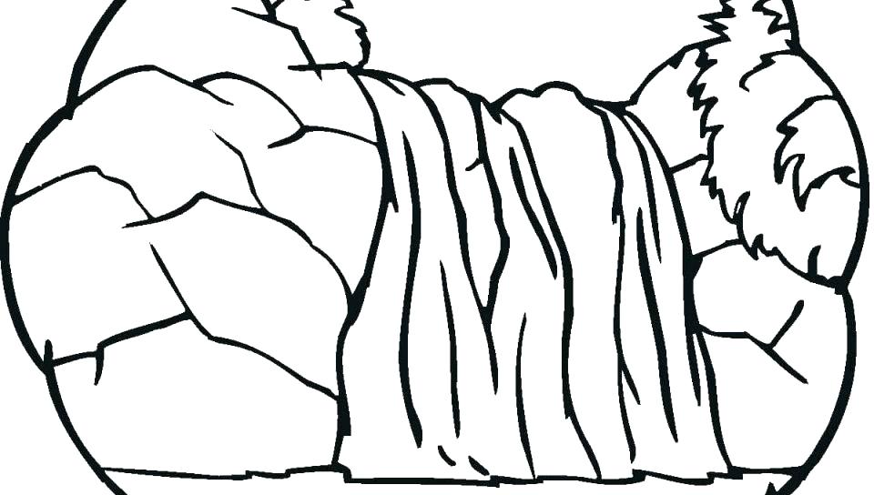 960x544 Free Coloring Pages Waterfalls