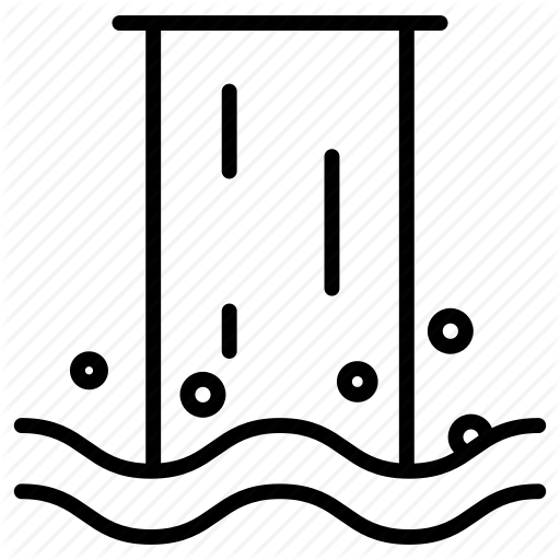 512x512 Collection Of Free Minimalist Drawing Waterfall Download On Ui Ex