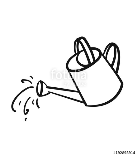 440x500 Watering Can Sketch Icon For Web, Mobile And Infographics Hand