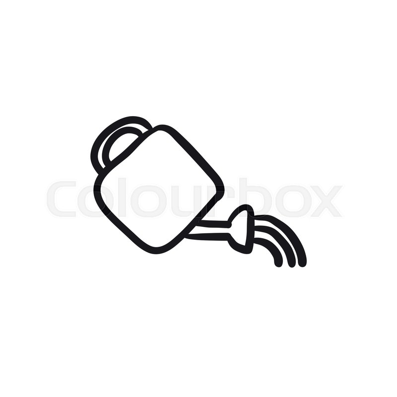 800x800 Watering Can Vector Sketch Icon Stock Vector Colourbox