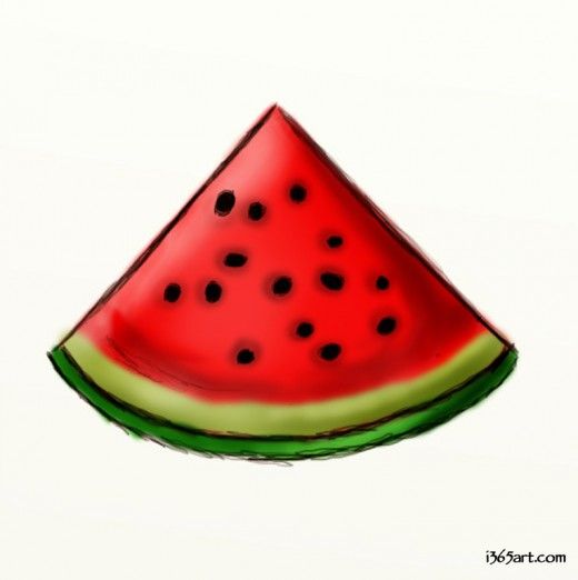 520x522 how to draw a watermelon clipart and things watermelon