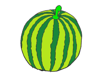 370x297 How To Draw A Watermelon For Kids Archives