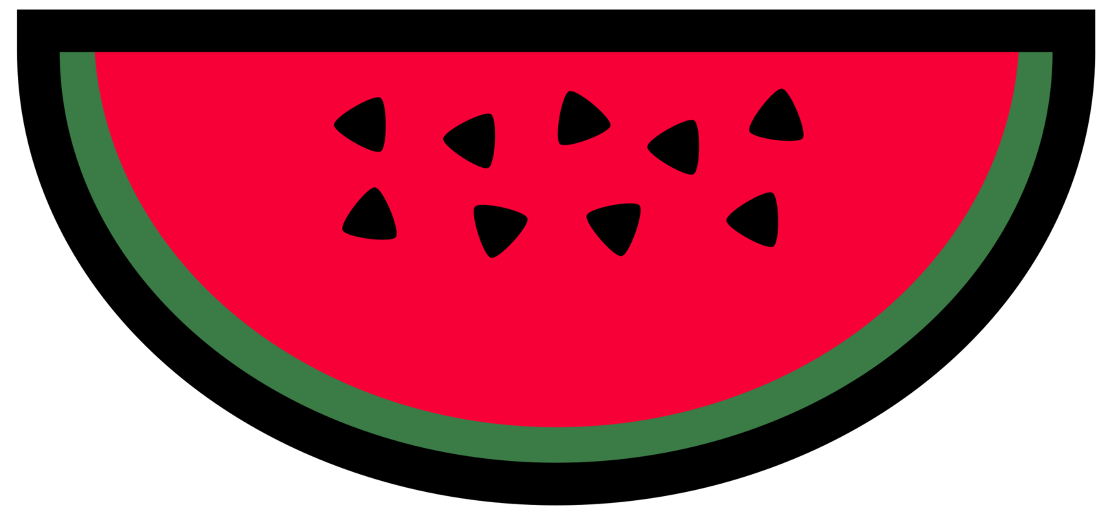 1610x750 Watermelon Drawing Fruit Line Art Cc0