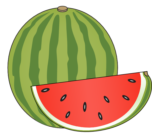 600x537 Collection Of Free Watermelon Drawing Colored Pencil Download