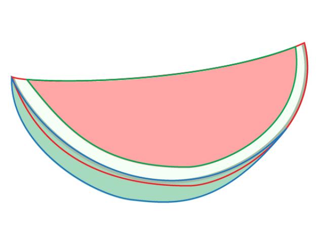 640x480 Drawn Watermelon Line Drawing