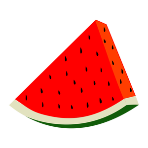 300x300 Free Clipart Watermelon Slice