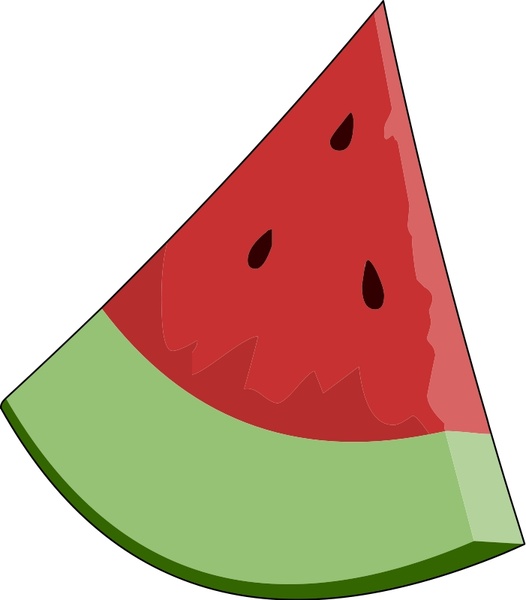 526x600 Watermelon Slice Wedge Free Vector In Open Office Drawing