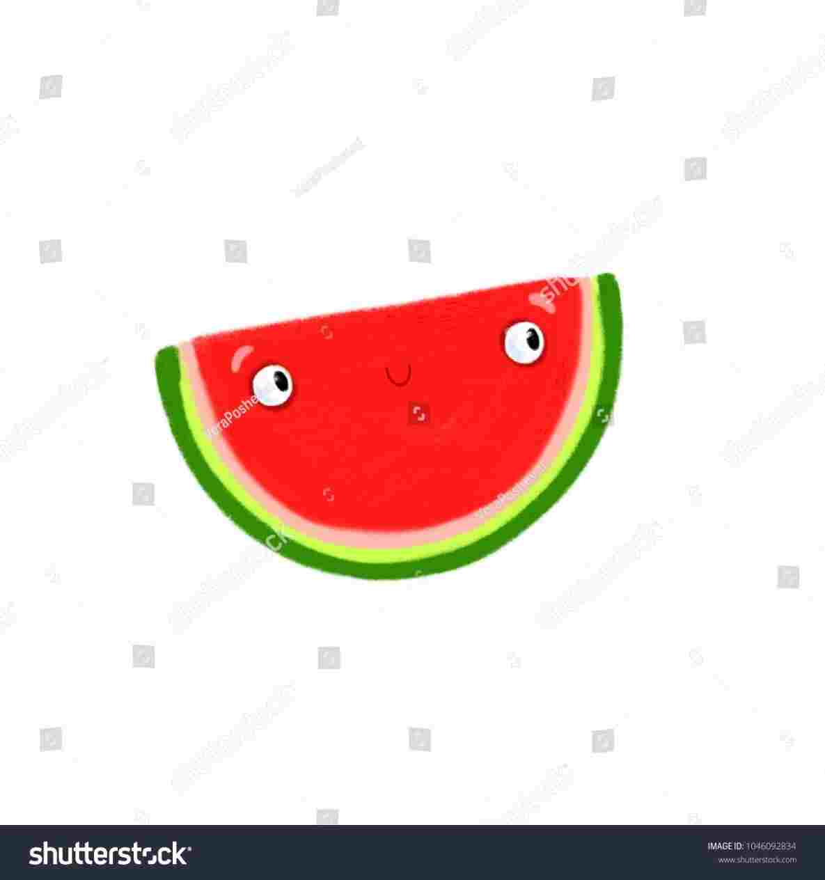 1185x1264 How To Draw A Cute Watermelon Slice
