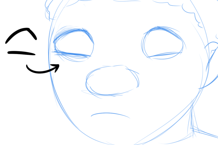 728x485 how to draw teary cartoon eyes steps