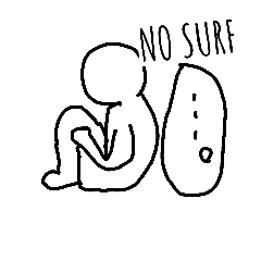 240x240 I Love To Catch A Wave Line Stickers Line Store