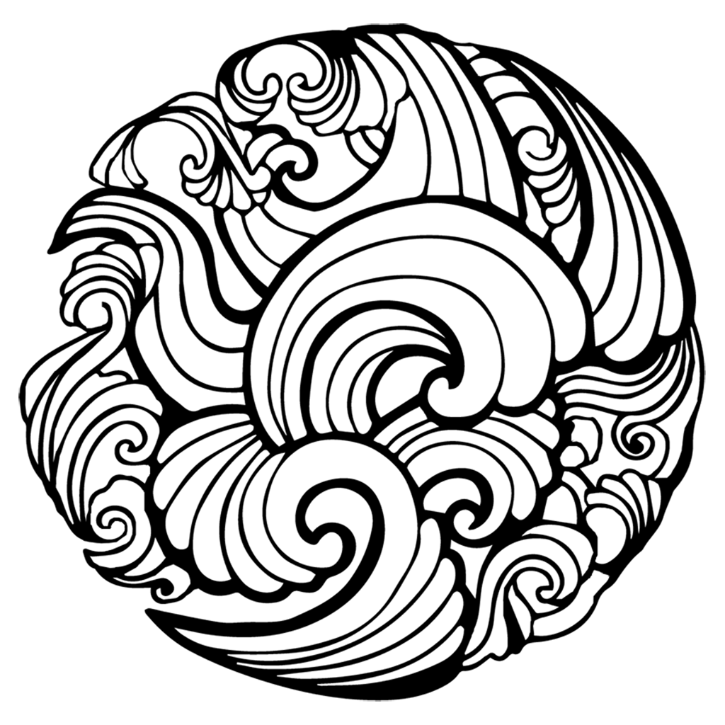 1024x1024 Collection Of Free Drawing Waves Beach Wave Download On Ui Ex