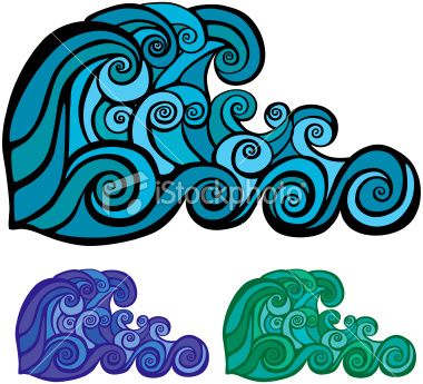380x345 Wave Pattern In Three Color Options Graphic Sea Waves Water