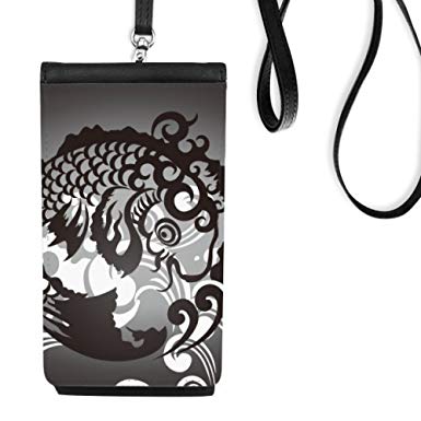 385x385 Line Drawing Fish Wave Pattern Faux Leather Smartphone