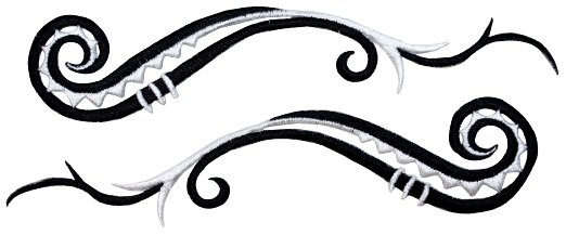 522x217 Tribal Wave Tattoos