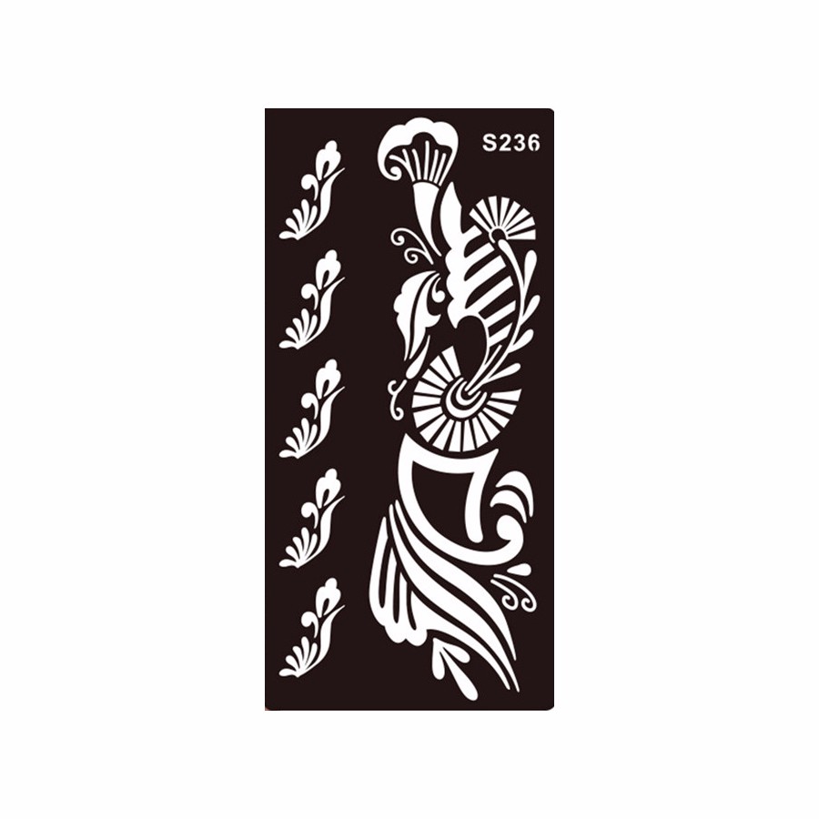 900x900 Pieces Indian Henna Tattoo Stencil Hollow Black Drawing Women