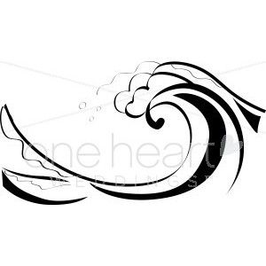 300x300 Infinity Wave Tattoo With Feathers And Sayings