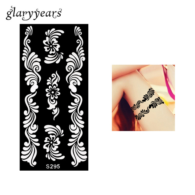 640x640 Airbrush Paintings Piece Hollow Henna Tattoo Stencil