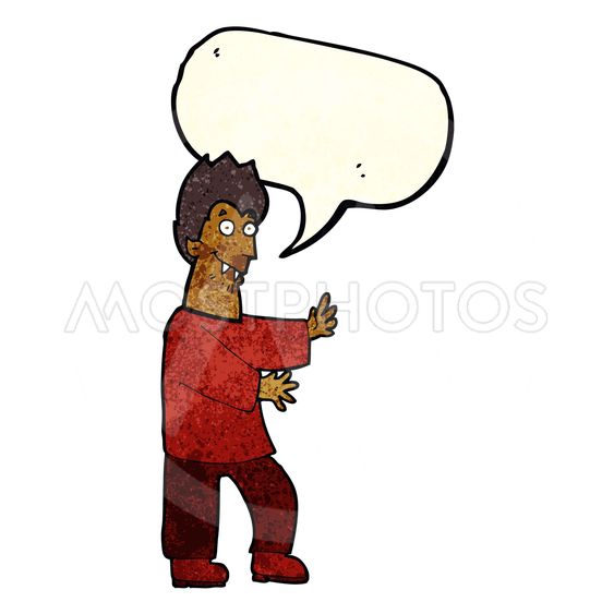 563x563 Cartoon Vampire Waving Hand