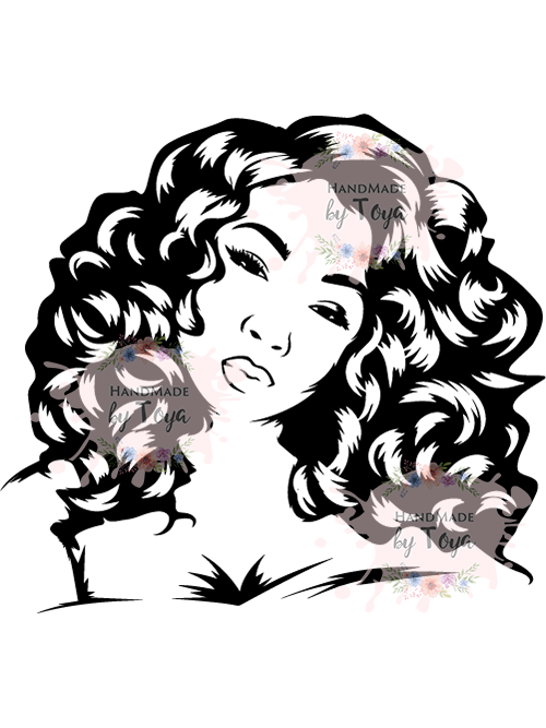 500x667 Woman With Wavy Hair Png Handmade
