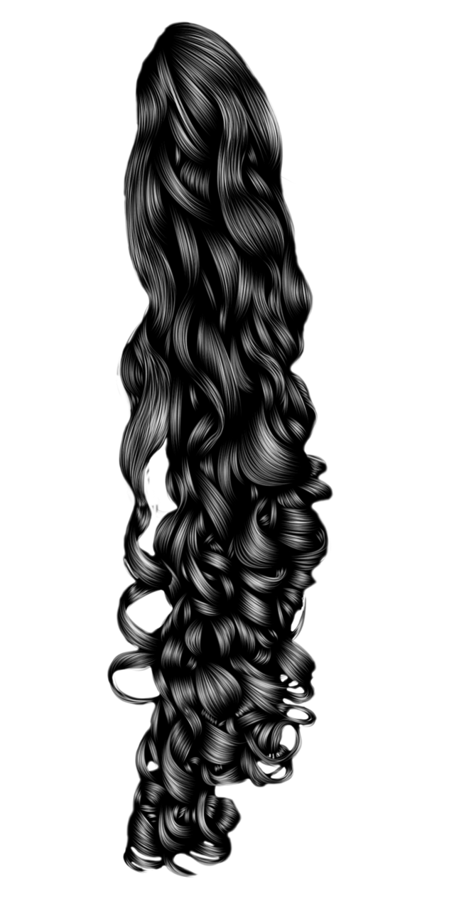632x1265 Collection Of Free Ponytail Drawing Wavy Download On Ui Ex