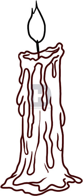 270x634 How To Draw A Candle, Step