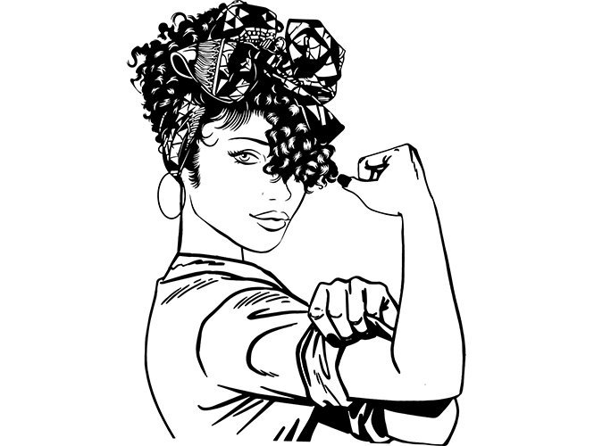 665x500 Black Woman We Can Do It Strong Diva Classy Lady Nubian Queen Etsy