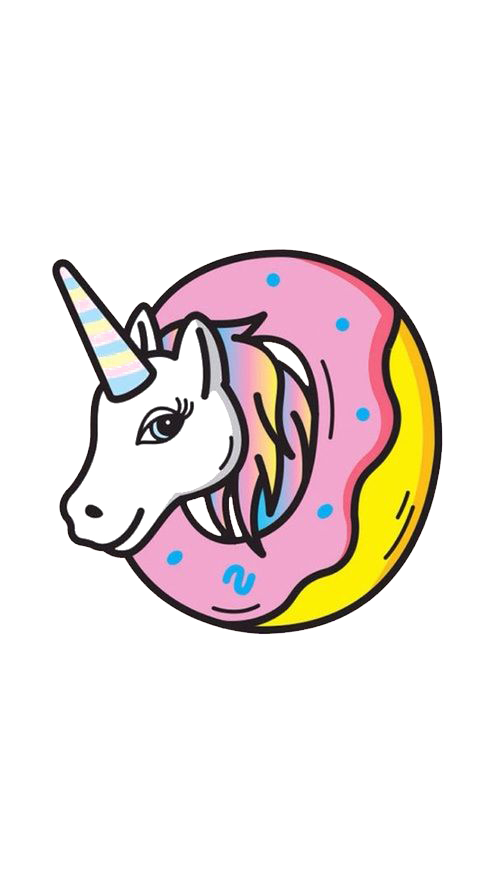 500x888 Doughnut Drawing Unicorn Huge Freebie! Download For Powerpoint